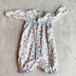 Kissy Kissy White Floral Newborn Baby Girl Sleeper